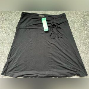 Black Skirt with tie detail